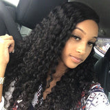 Angie Queen 4 Bundles with Frontal Brazilian Deep Wave Virgin Human Hair Weave Bundles