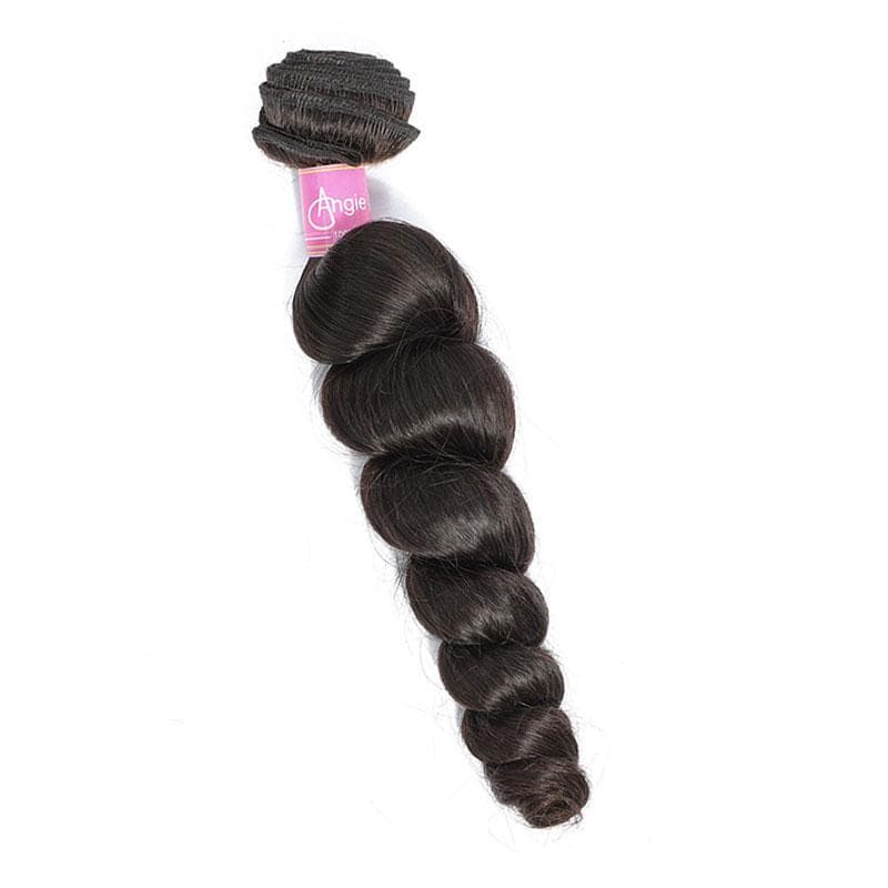 Angie Queen 1 Bundle Indian Loose Wave Virgin Human Hair Weave Bundles