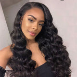 Angie Queen 3 Bundles with Frontal Peruvian Loose Wave Virgin Human Hair Weave Bundles