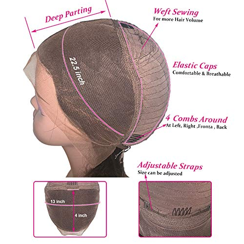 Angie Queen 13x4 Lace Front Wigs Indian Loose Deep Wave Human Hair Wigs 180% Density Pre-plucked