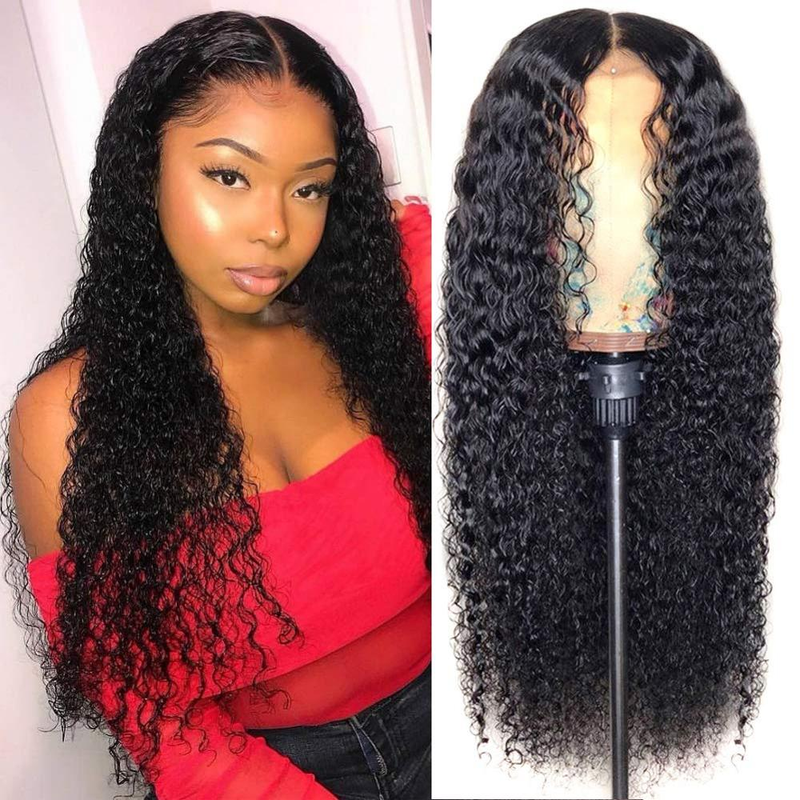 Angie Queen 13x4 Lace Front Wigs Peruvian Curly Human Hair Wigs 180% Density Pre-plucked
