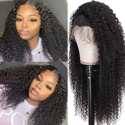 Angie Queen 13x4 Lace Front Wigs Indian Curly Human Hair Wigs