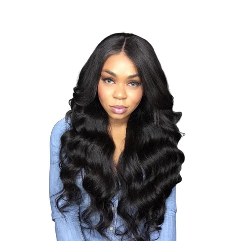 Affordable Angie Queen 3 Bundles with Frontal Brazilian Body Wave Virgin Human Hair Weave Bundles on Sales, No Shedding, No Tangle, Unprocessed Raw Cuticle Aligned Virgin Hair, Free Shipping, 2-4 Days Arrival. 7 Days No Reason Return.