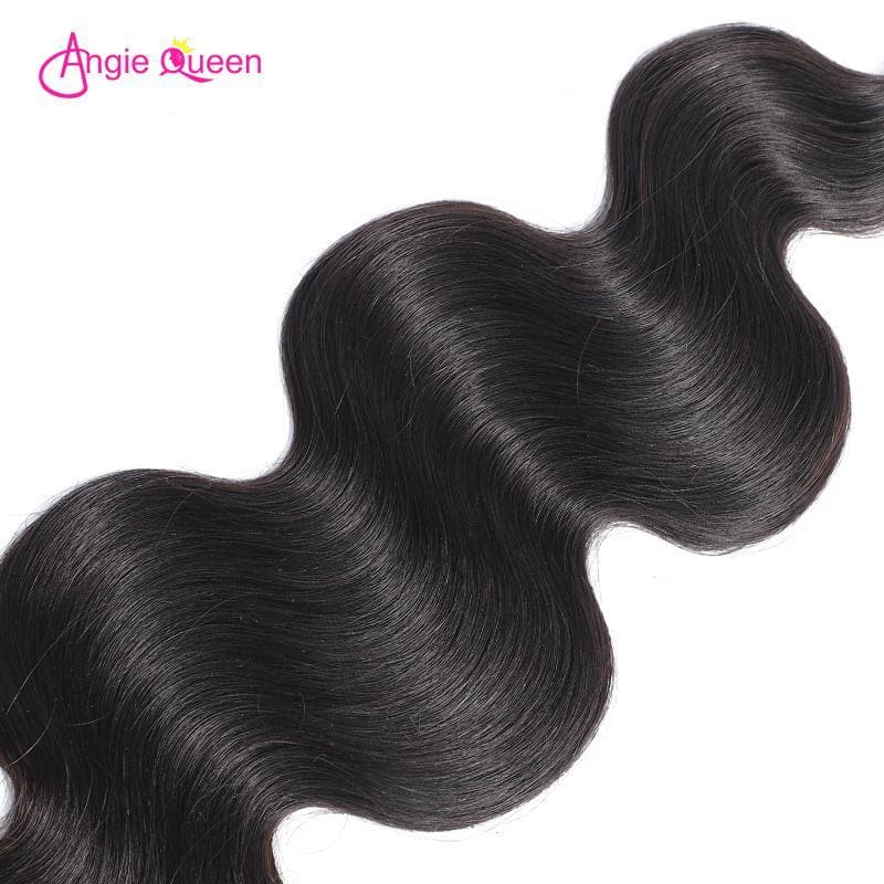 Angie Queen 3 Bundles Indian Body Wave Virgin Human Hair Weave Bundles