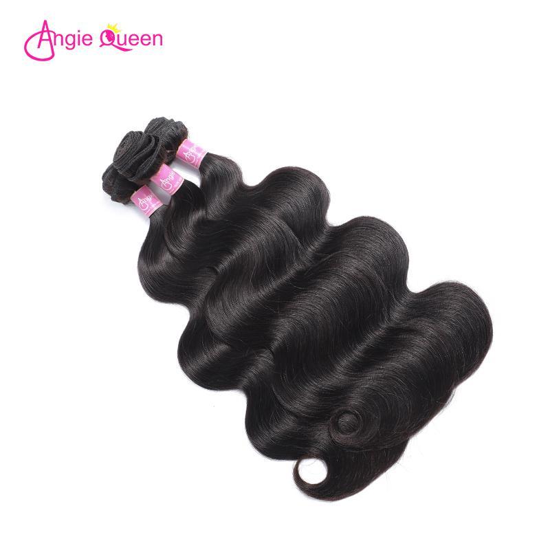 Angie Queen 4 Bundles Malaysian Body Wave Virgin Human Hair Weave Bundles