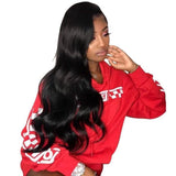 Angie Queen 3 Bundles with Frontal Peruvian Body Wave Virgin Human Hair Weave Bundles