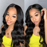 Angie Queen 13x4 Lace Front Wigs Brazilian Body Wave Human Hair Wigs 180% Density Pre-plucked