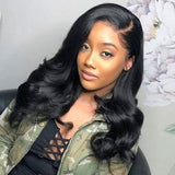 Angie Queen 4 Bundles with Frontal Brazilian Body Wave Virgin Human Hair Weave Bundles