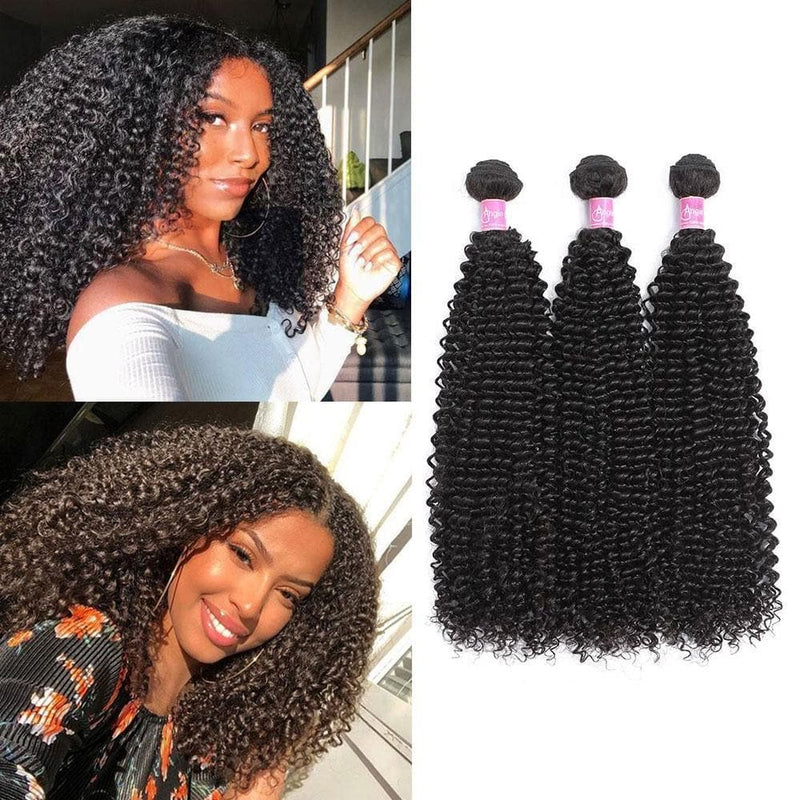 Angie Queen 1 Bundle Brazilian Curly Virgin Human Hair Weave Bundles on Sales, No Shedding, No Tangle, Unprocessed Raw Cuticle Aligned Virgin Hair, Free Shipping, 2-4 Days Arrival. 7 Days No Reason Return.