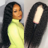 Angie Queen 13x4 T Part Lace Front Wigs Indian Jerry Curly Human Hair Wigs 180% Density Pre-plucked
