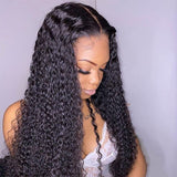 Angie Queen 13x4 Lace Front Wigs Indian Curly Human Hair Wigs 180% Density Pre-plucked