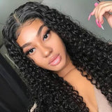 Angie Queen 4 Bundles with Closure Malaysian Deep Wave Virgin Human Hair Weave Bundles