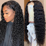 Angie Queen 13x4 T Part Lace Front Wigs Indian Deep Wave Human Hair Wigs 180% Density Pre-plucked
