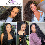 AngieQueen Glueless Breathable Wigs 5x5 Lace Wig Deep Wave  Human Hair Air Wigs