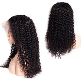 Angie Queen 4*4 Lace Closure Wigs Indian Deep Wave Human Hair Wigs 180% Density Pre-plucked