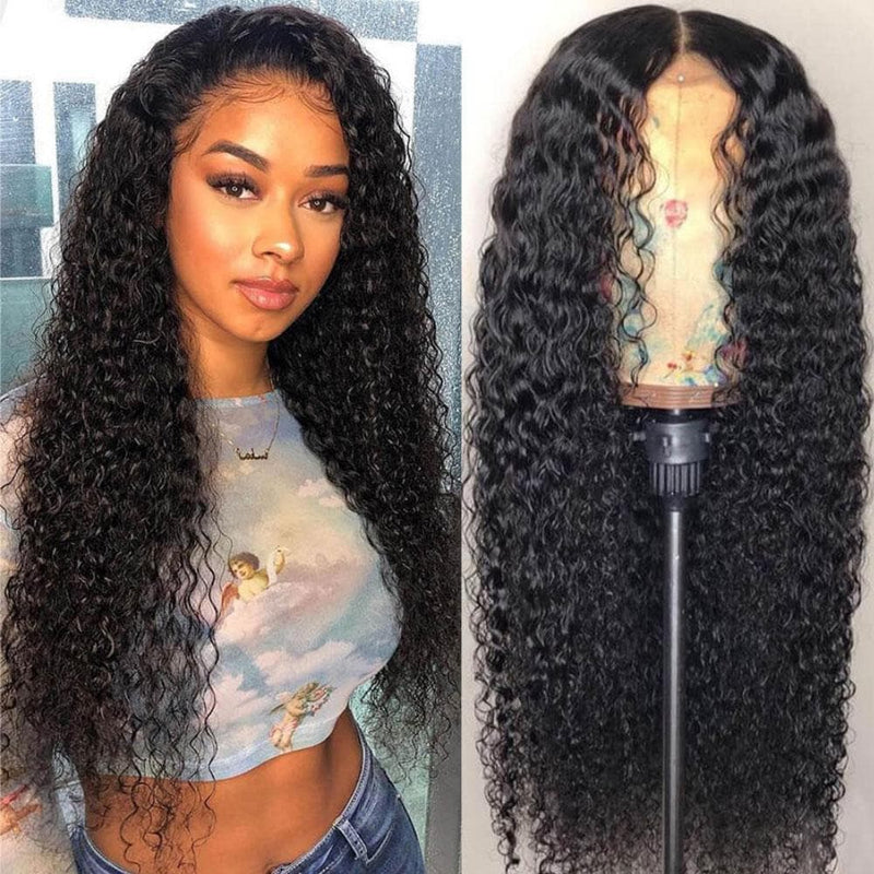 Angie Queen 13x4 Lace Front Wigs Indian Curly Human Hair Wigs