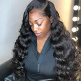 Angie Queen 4 Bundles with Frontal Brazilian Loose Wave Virgin Human Hair Weave Bundles