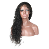 Angie Queen 4*4 Lace Closure Wigs Brazilian Water Wave Human Hair Wigs 180% Density Pre-plucked